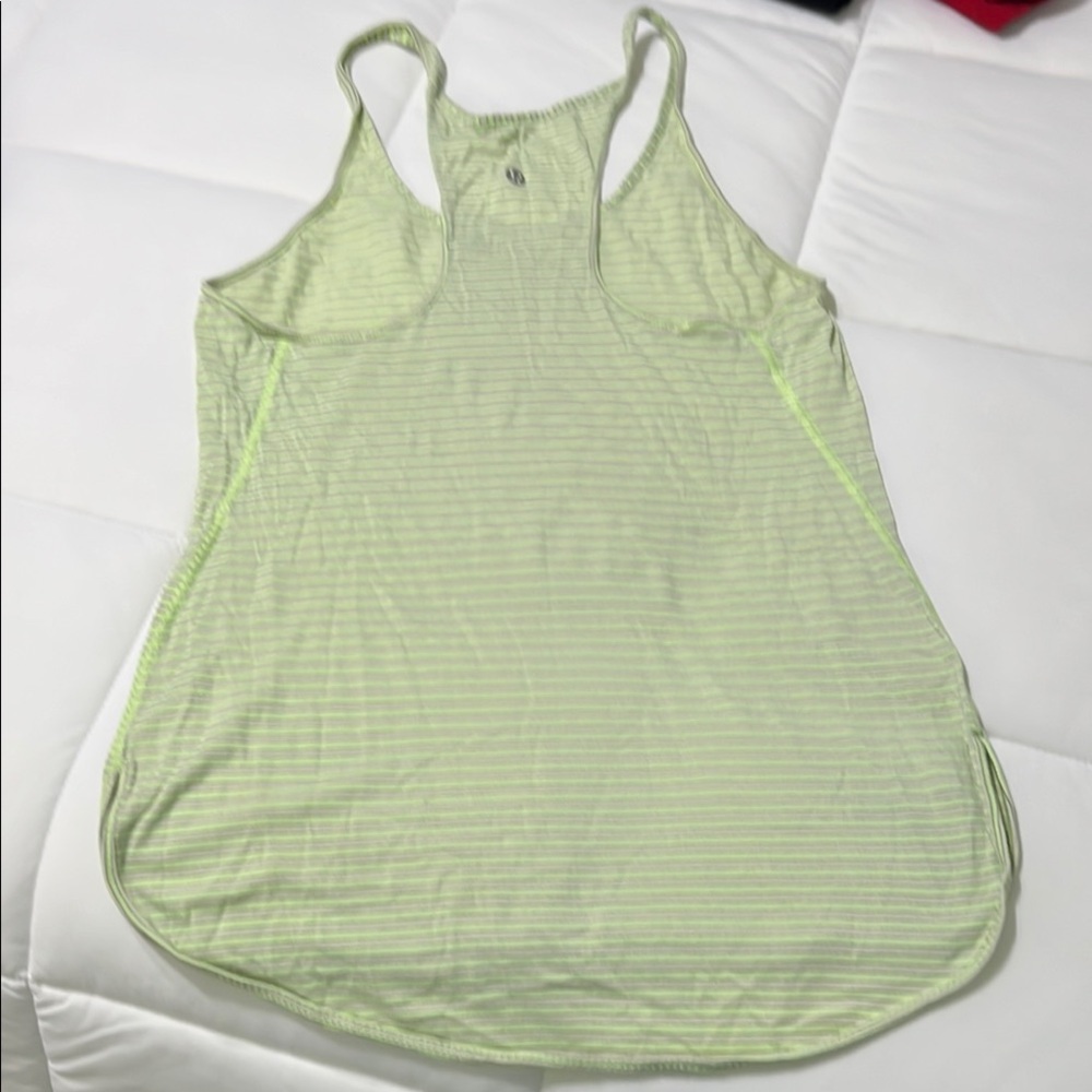 Lululemon Athletica Green Racerback Tank Top